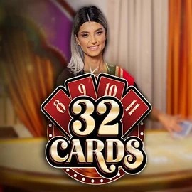 32 Cards online game logo by Ezugi on luckyblockcasinoo.nl