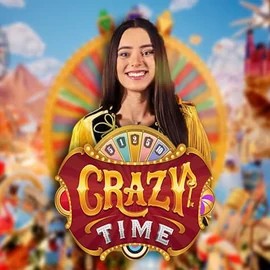 Crazy Time slot icon by Evolution, available at Lucky Block Casino
