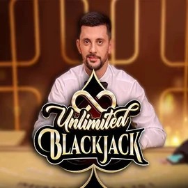 Unlimited Blackjack by Ezugi, showcased at luckyblockcasinoo.nl – game logo